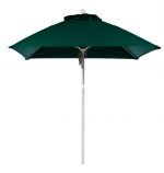 White Pole, Forest Green Fabric