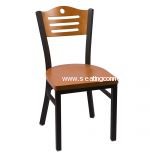 Black Metal Frame, Cherry Back, and Cherry Seat