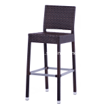 Gama Outdoor-Indoor Chocolate Synthetic Wicker Barstool