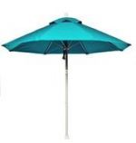 White Pole, Turquoise Fabric
