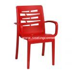 Essenza Red Stacking Arm Chair