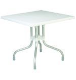 White Forza Square Folding Table by Compamia