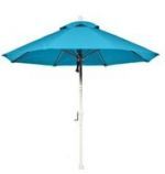White Pole, Turquoise Fabric