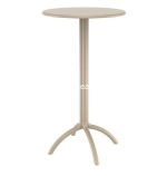 Dove Gray Octopus 24" Round Outdoor Bar Table