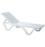 Aqua Resin Pool Chaise Lounge