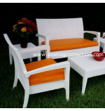 Shown in White with Orange Cushions Sold Separately