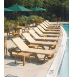 Show in Khaki with Teakwood Frame. Tables/Chairs sold Separately