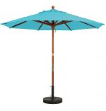 Shown in Turquoise 9 ft. Umbrella. Base sold separately