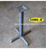 Line X Coated Outdoor Indoor Cast Iron Commercial & Restaurant Table Bases