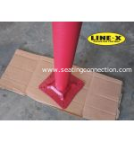 Line X Coated Outdoor Indoor Cast Iron Commercial & Restaurant Table Bases
