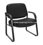 MODEL 407-VAM Vinyl Big & Tall Guest/Reception Chair