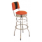 DRB Back Band Metal Bar Stool