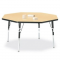 Allied Plastic Co Adjustable Height F5 Series Activity Tables 48" Octagon