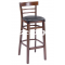 G&A Seating 1105-30 Economy Wood Ladder Back Beechwood Restaurant Bar Stools