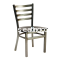 513D Metal Ladderback Restaurant Chairs
