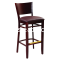 G&A Seating 9629 Contempo European Beechwood Restaurant Bar Stools