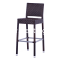 Gama Outdoor-Indoor Chocolate Synthetic Wicker Barstool