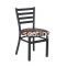 513B Metal Ladderback Restaurant Chairs