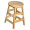 Allied Plastics STL Series Solid Hardwood Backless Stools