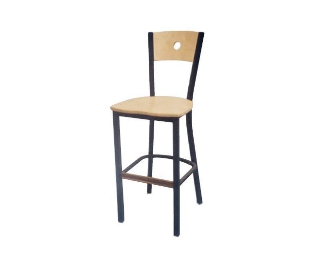 315BS Circle Back Metal Bar Stool