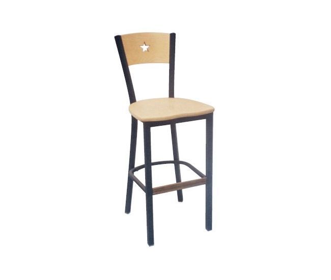 315BS Star Back Bar Stool