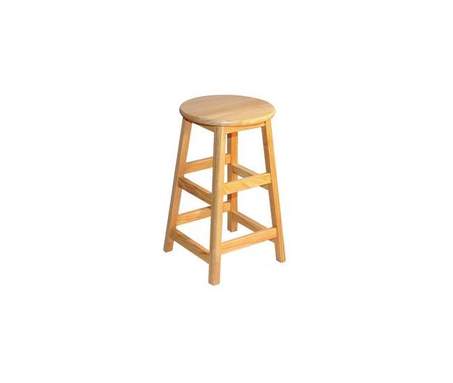 Allied Plastics STL Series Solid Hardwood Backless Stools