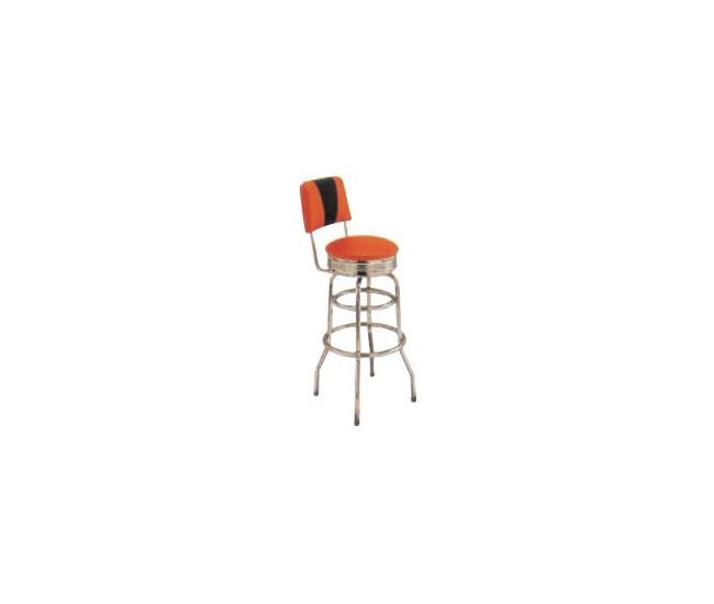 DRB Back Band Metal Bar Stool