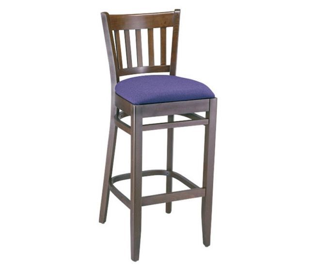 G&A Seating 9625 Vertical European Beechwood Restaurant Bar Stools