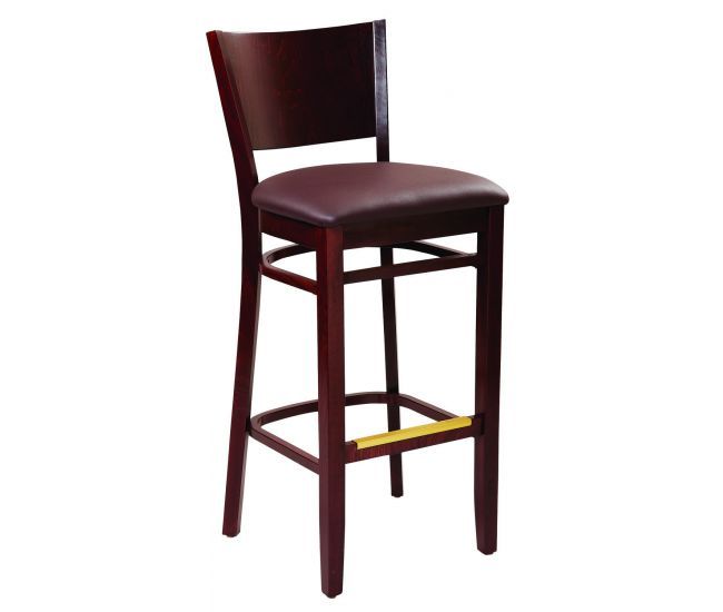 G&A Seating 9629 Contempo European Beechwood Restaurant Bar Stools