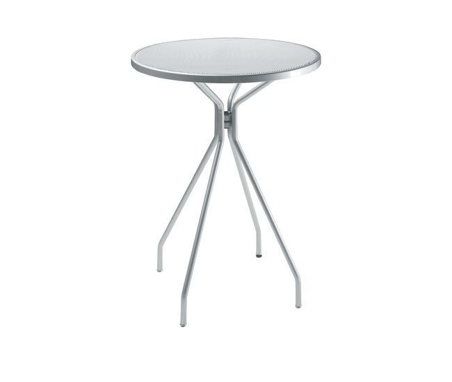 Cambi Mesh Indoor/Outdoor Bar Height Round Umbrella Tables