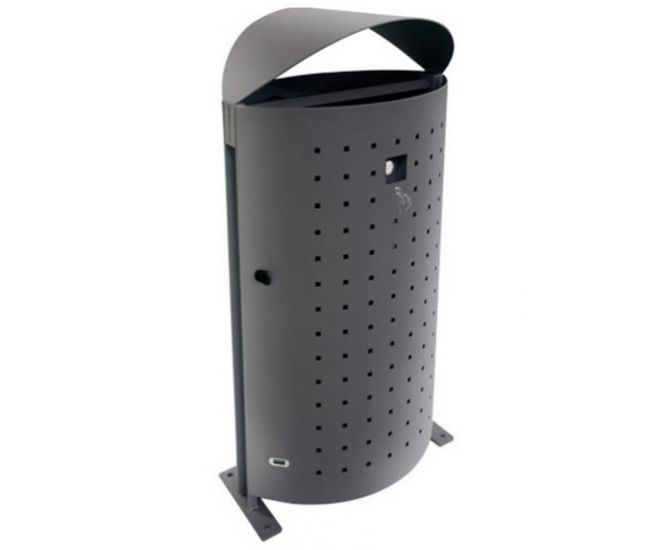 Dara Litter Bin with Ash Tray and Snuffer (Small)