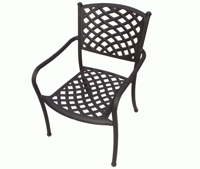 Madrid Outdoor Stackable Aluminum Dining Chairs