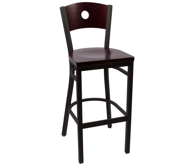 Circle Barstool Mohagany