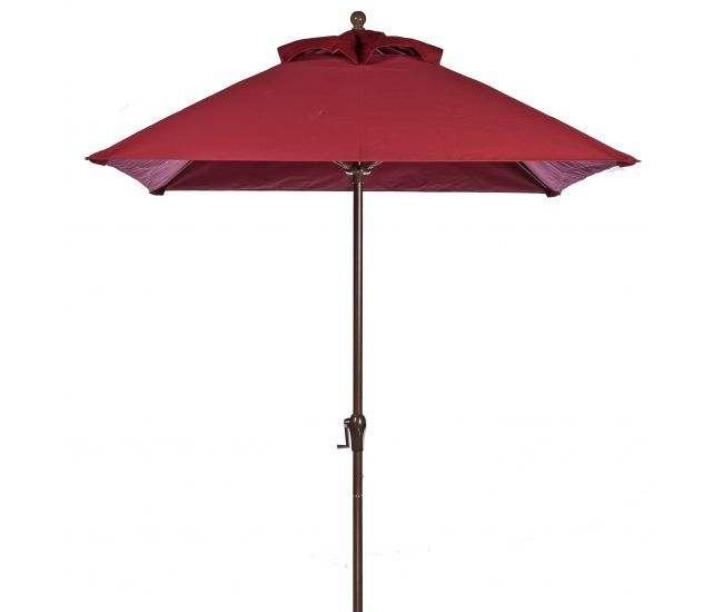 Bronze Pole, Premium Burgundy Fabric