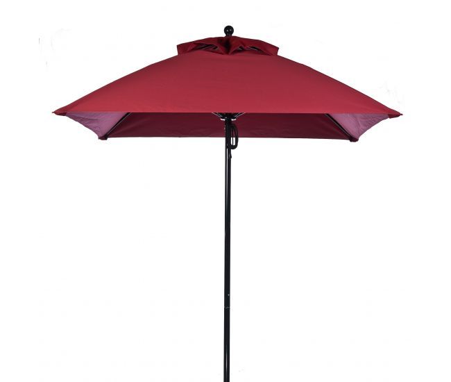 Black Pole, Premium Burgundy Fabric