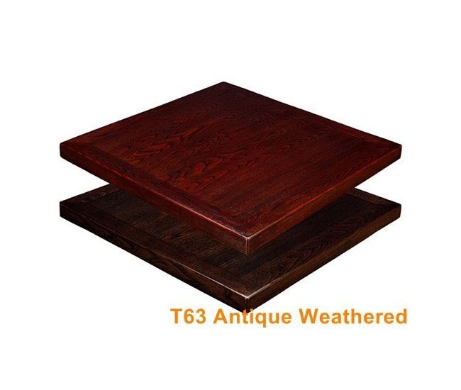 Antique Weathered Wood Grain Veneer Indoor Table Tops