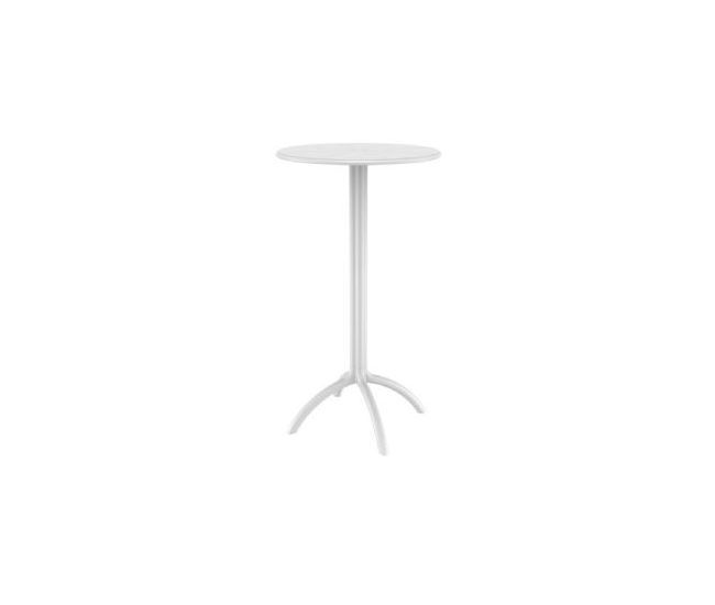 White Octopus 24" Round Outdoor Bar Table