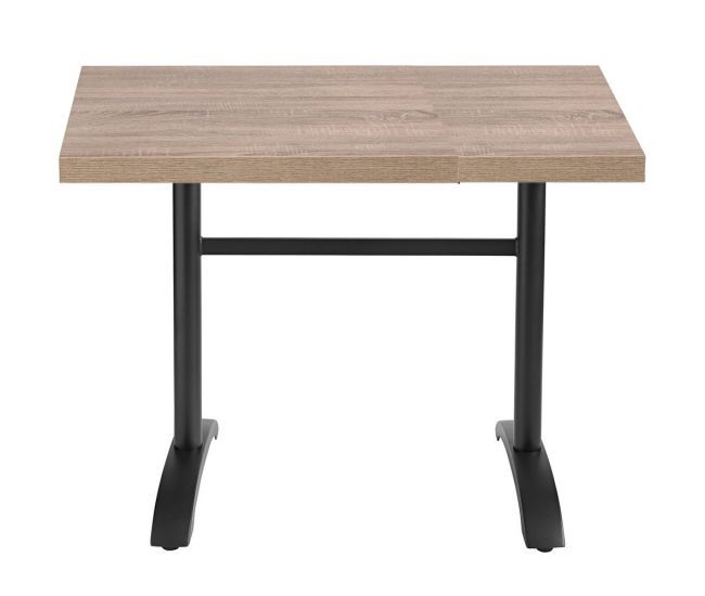 Weathered Oak Table Top with Aluminum Lateral Base (Sold Separately)
