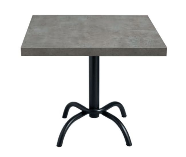 Gray Table. Fixed Metal Base Sold Separately