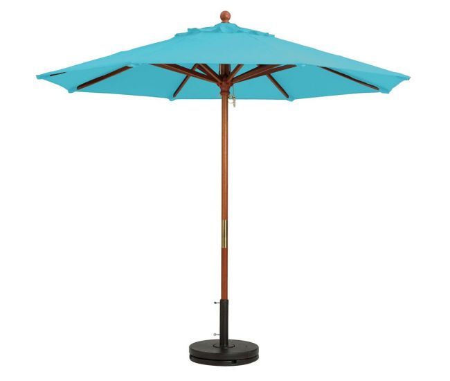 Shown in Turquoise 9 ft. Umbrella. Base sold separately