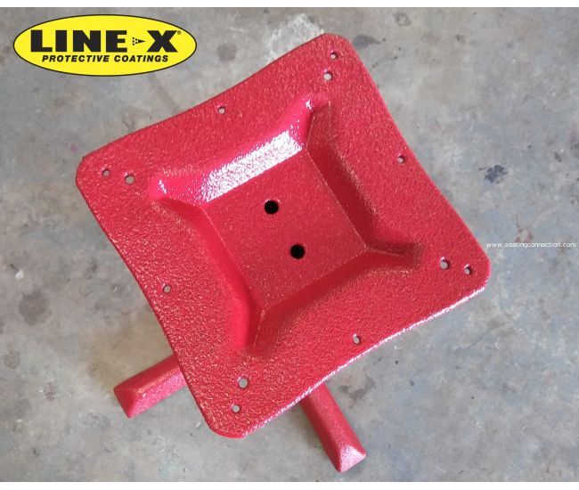 Line X Coated Outdoor Indoor Cast Iron Commercial & Restaurant Table Bases