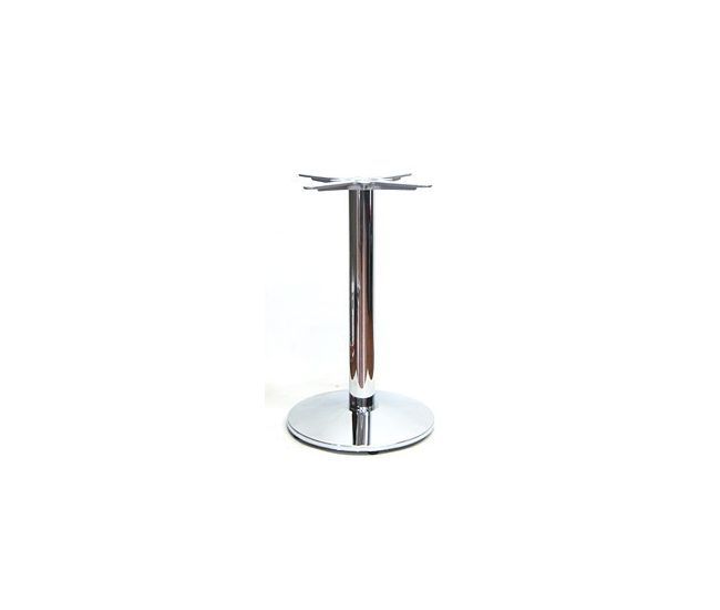 Chrome Table Base - Round Bottom Indoor Restaurant Commercial Table Base