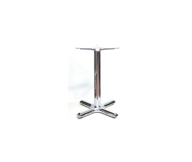 Amko Chrome Cross Bottom Indoor Resturant Commercial Table Base