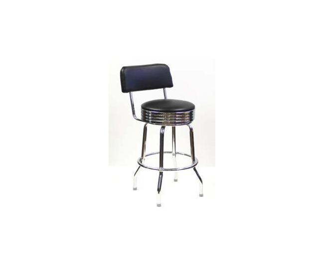 SRB Back Band Metal Bar Stool