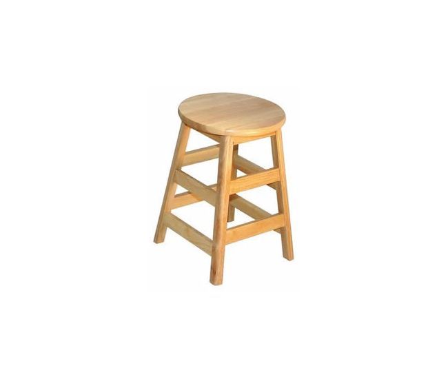 Allied Plastics STL Series Solid Hardwood Backless Stools